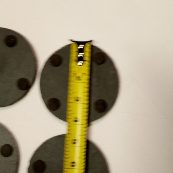 Granite Coasters,Stone 4" Charcoal in Color - Picture 3 of 6